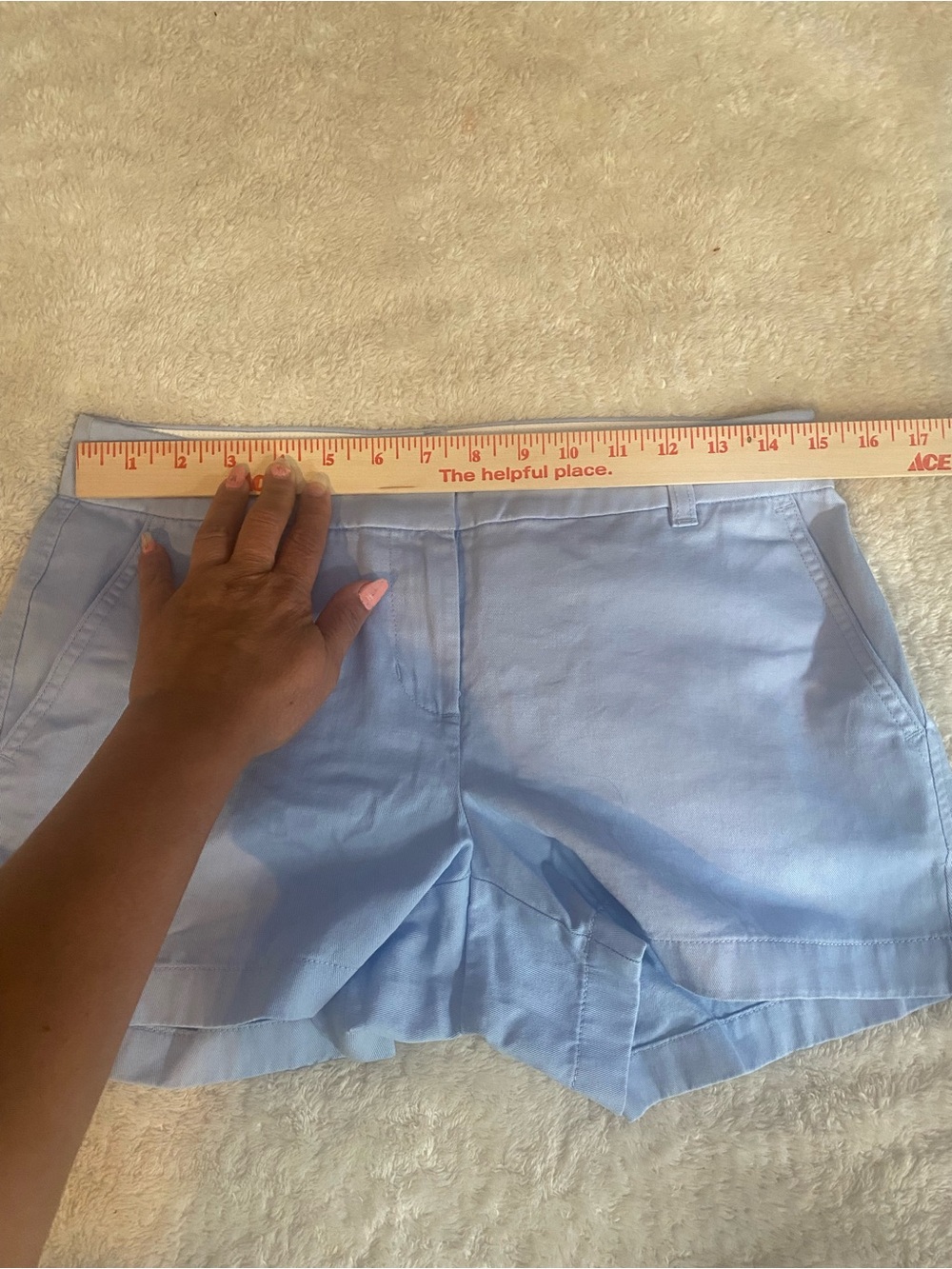 J. Crew Light Blue Cotton Mid-Rise Shorts Size 2 #H5616 - Picture 6 of 7